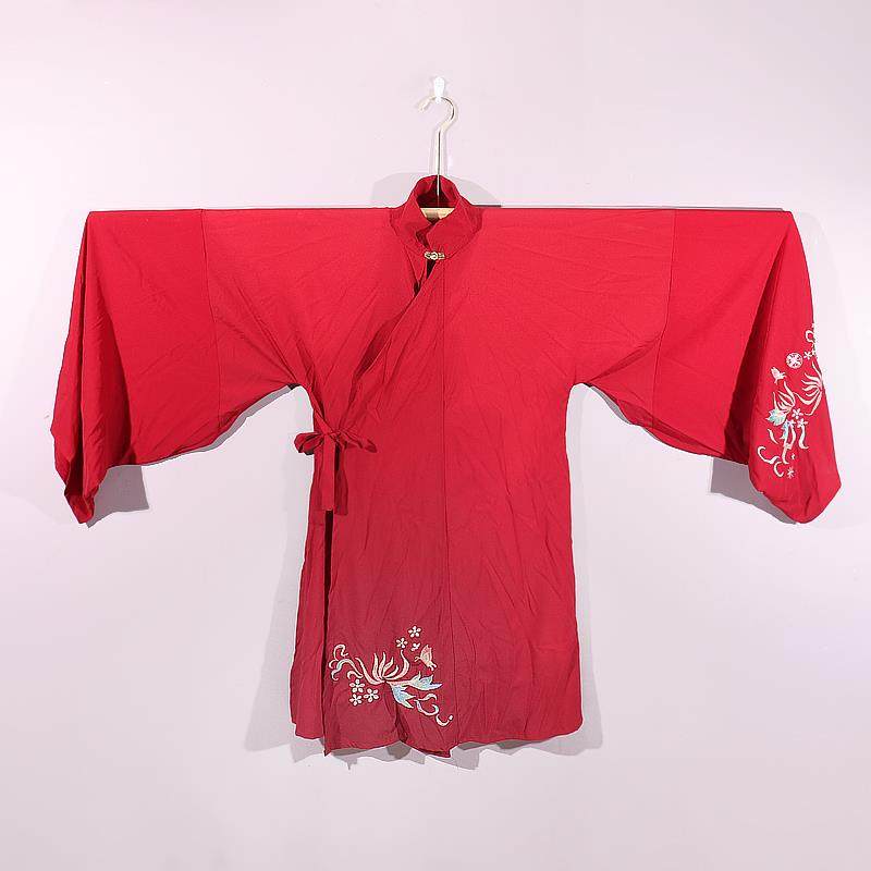 中式汉服展示架壁挂式旗袍和服挂架原木加长衣架服装店实木挂衣架