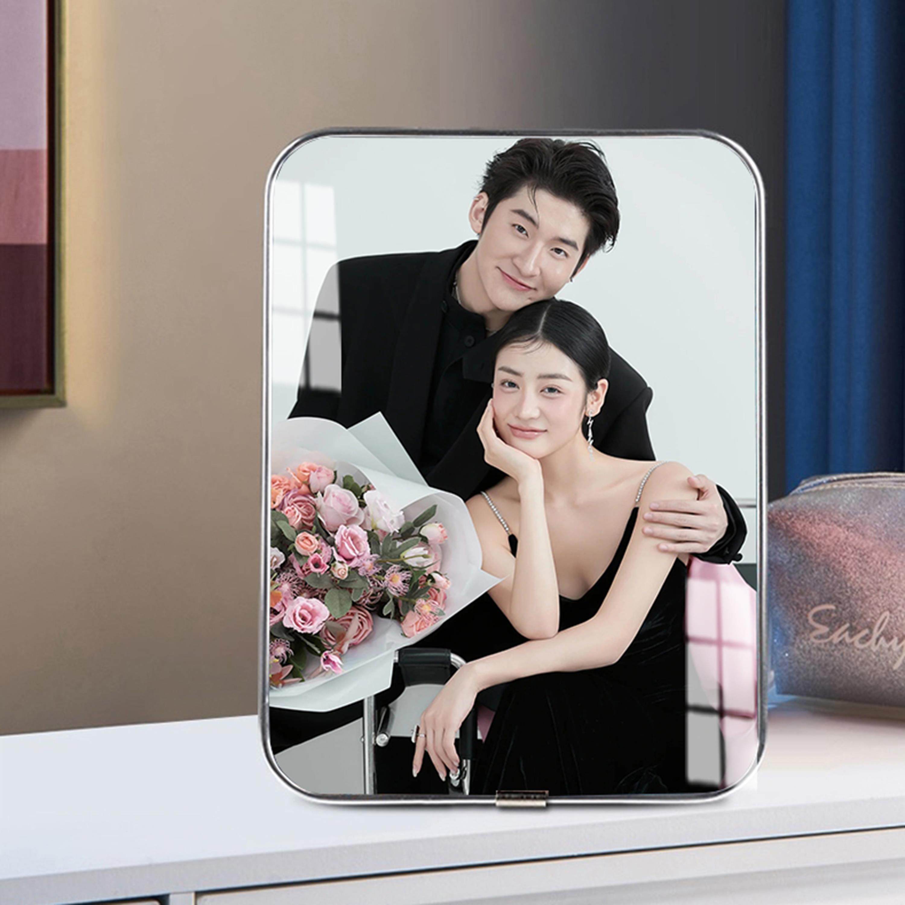 简约婚纱照相框摆台定制水晶结婚照儿童全家福10寸12寸现代客厅