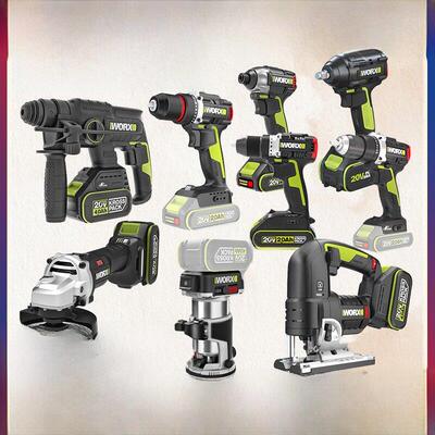 维克斯Wu387电锤角磨机电锯电动扳手电动工具组合20V锂电池全屋定