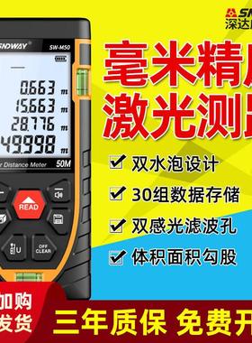深达威测距仪SW50/70/80/100米 手持激光测量仪测距仪激光电子尺