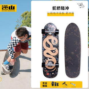 逆山蛇桥专业陆地冲浪板滑板陆冲板专利结构冲浪板路冲板免蹬地