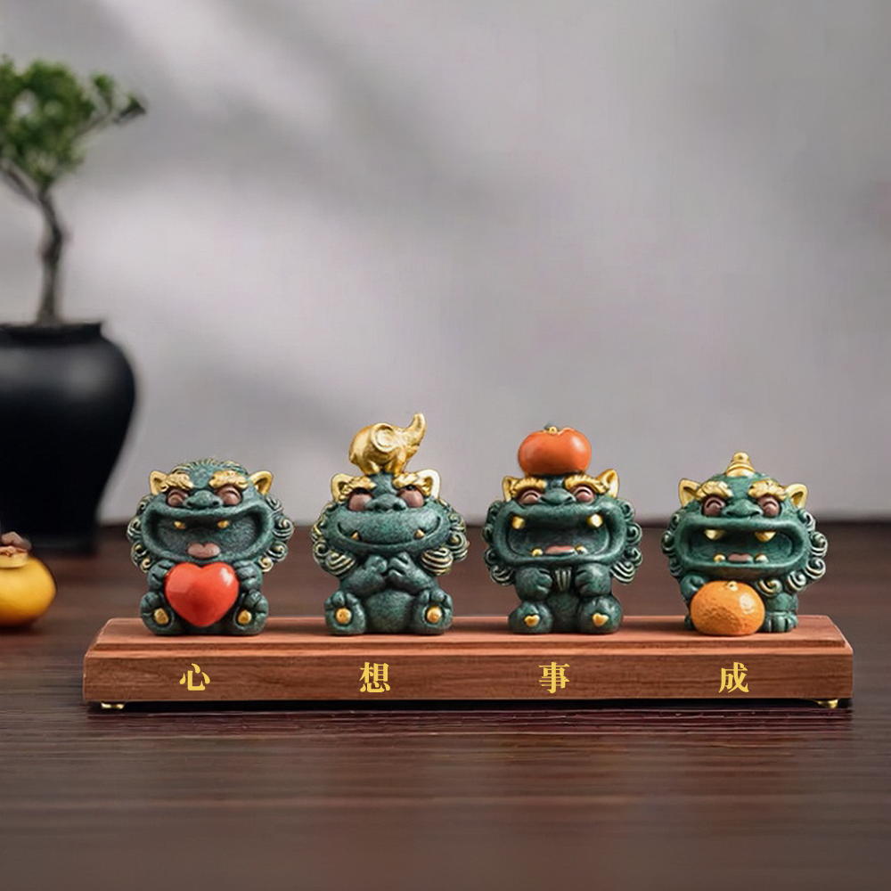 《心想事成》国潮礼盒送给毕业礼物老师朋友生日貔貅装饰桌面解压