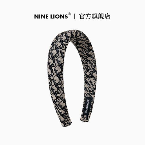 九只狮子（饰品）港风复古发箍外出洗脸头箍发卡高颅顶网红发饰女