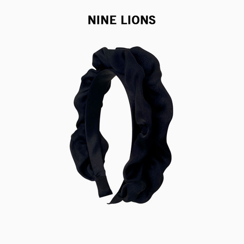 九只狮子/褶皱发箍布艺复古头箍