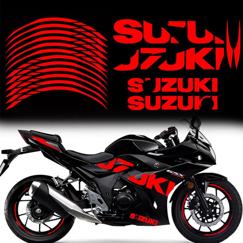 铃木GSX250R车身拉花改装反光贴
