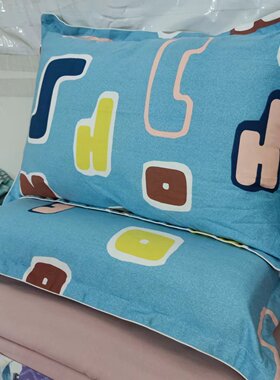 定制学生宿舍枕套40*60cm纯棉加厚磨毛单人枕头皮全棉拉链枕芯套