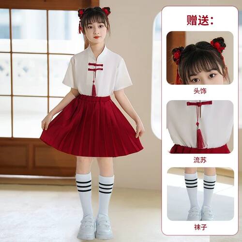 六一儿童表演服中国风啦