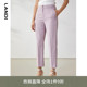 薄款 女夏季 直筒长裤 小个子西装 LANDI新款 裤 浅紫色西裤