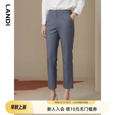 深灰色西装裤女职业长裤