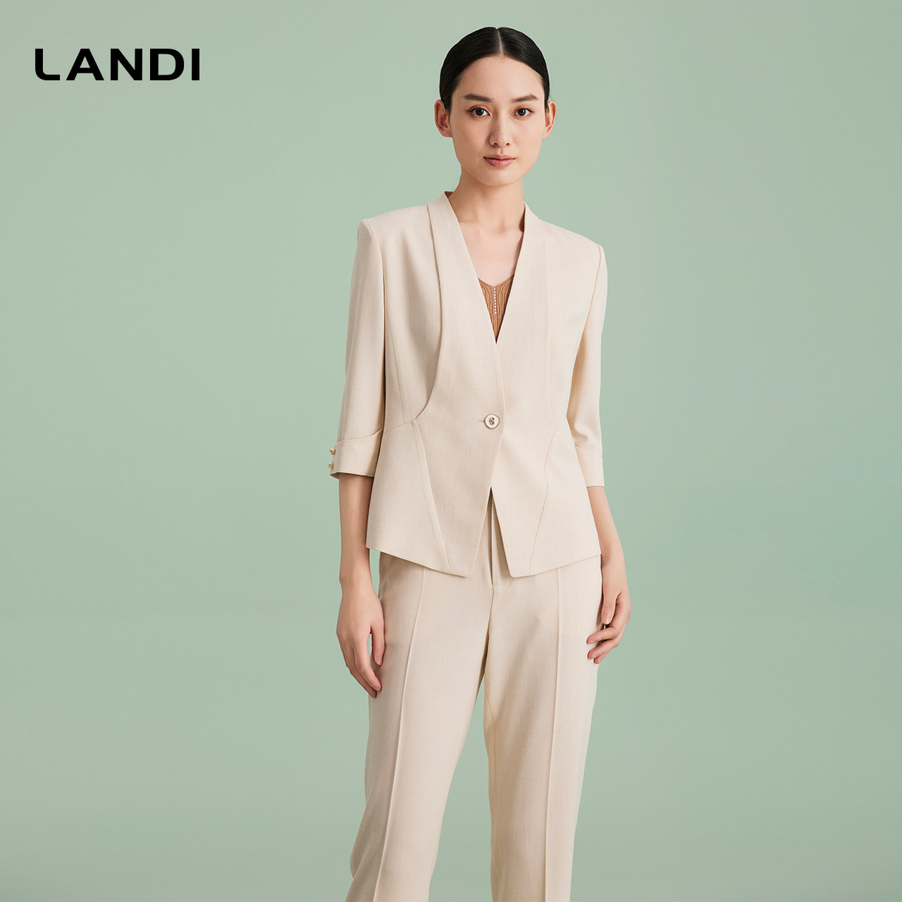 LANDI七分袖通勤西服外套