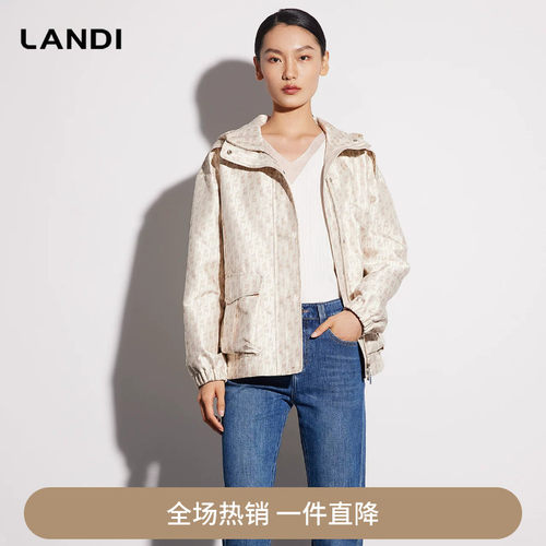 米白色高级感连帽短款外套