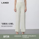 阔腿裤 LANDI云白色微肌理感通勤西装 女秋新品 高智淡人衣橱