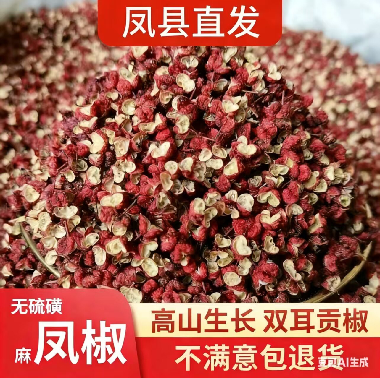 陕西宝鸡凤县大红袍花椒干货食用颗粒红花椒自家种的2025