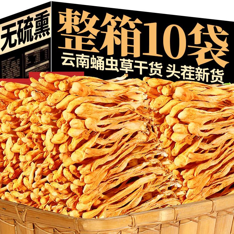 蛹虫草干货云南特产新货金丝菌虫草花新货火锅炖鸡煲汤食材