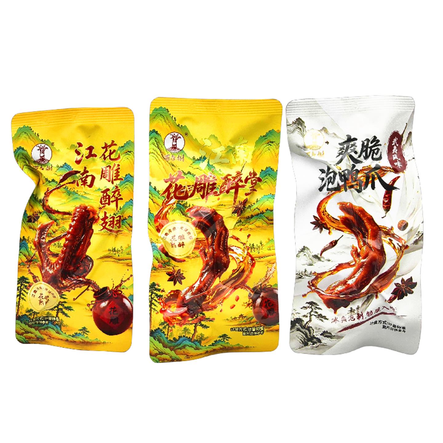 百年树花雕醉翅/花雕醉掌/脆爽泡鸭爪500g武夷风味解馋休闲零食