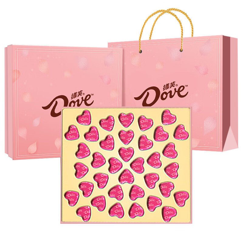 德芙心语夹心巧克力礼盒装情人节生日圣诞礼物休闲（代可可脂）