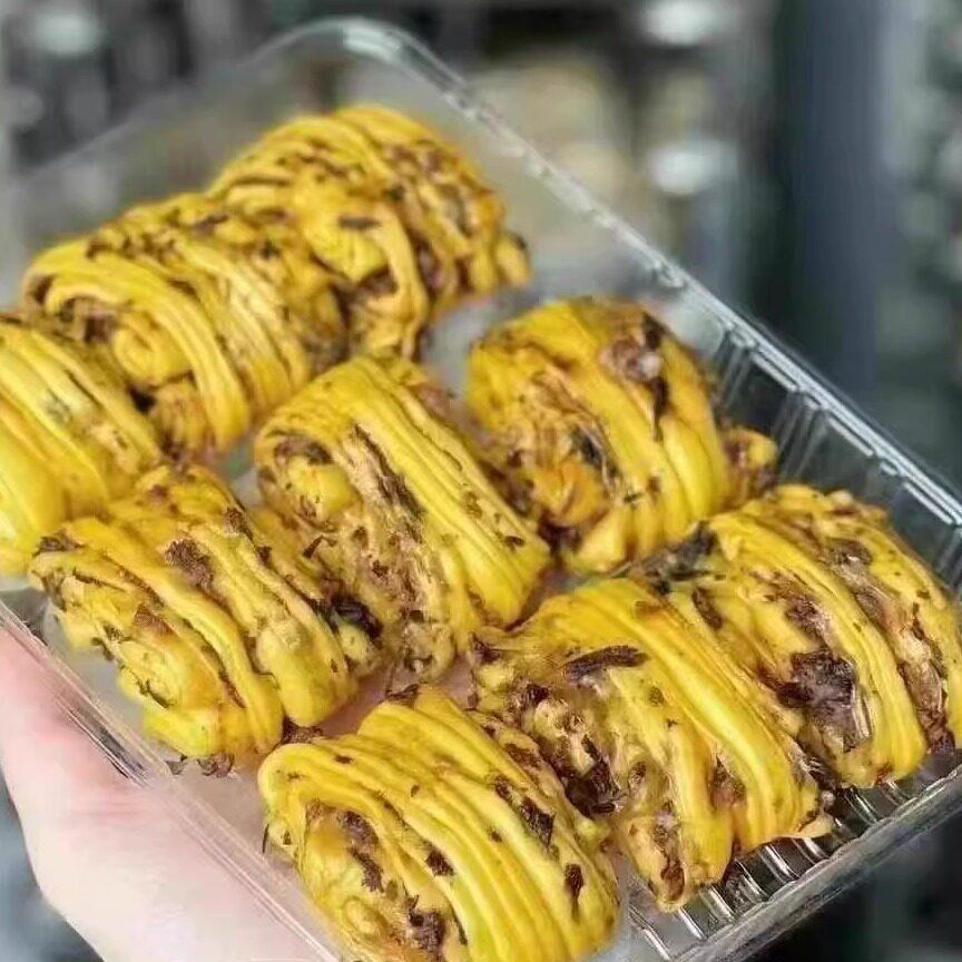 丽州云点南瓜干菜肉肉花卷早餐速食手工制作好吃美食早餐点心