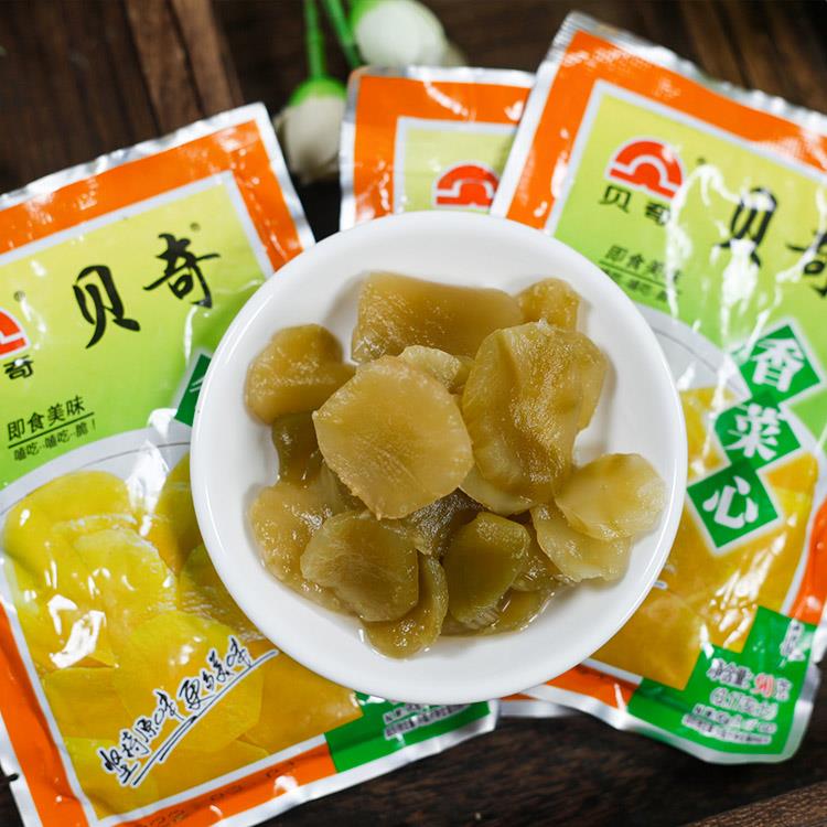 福建特产早餐酱菜贝奇香菜心莴笋片下饭小菜配菜5/10/20包包邮