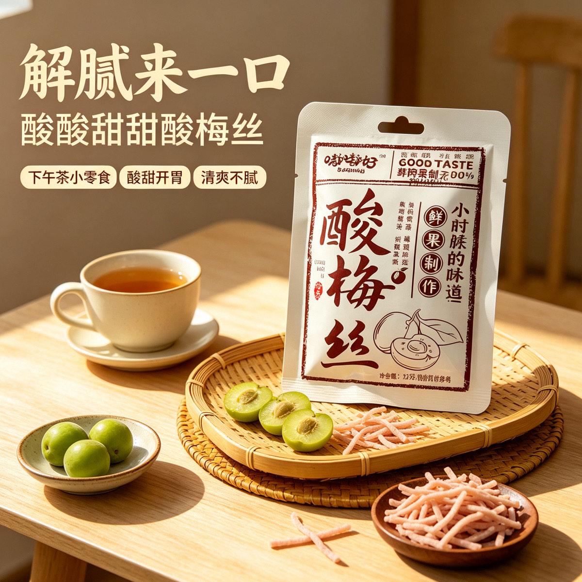 酸梅丝酸梅丝袋装开胃零食酸甜解腻小食即食梅类制品