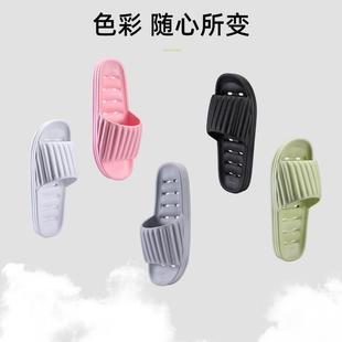 浴室拖鞋男士室内家居卫生间夏天洗澡家用漏水速干镂空防滑拖鞋女