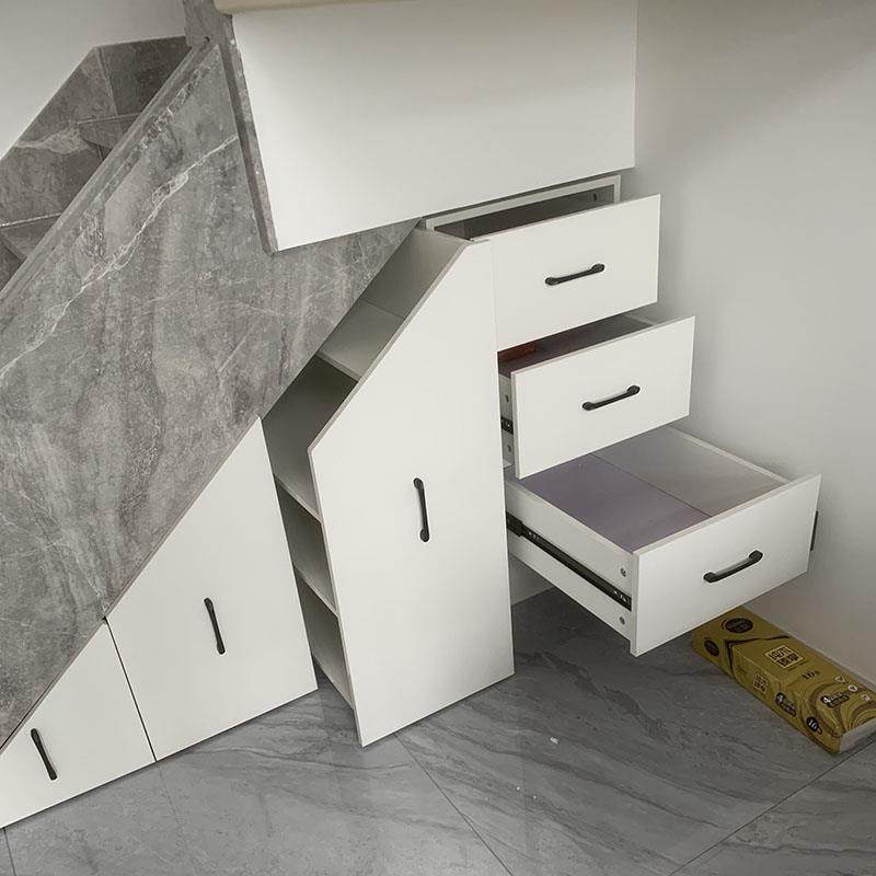 嗨佩小匠楼梯柜定做抽屉式loft阁楼柜子定制楼梯下储物柜斜角收纳