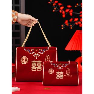 红包结婚专用手提包万元红包袋陪嫁新娘中式红色婚包结婚用品大全
