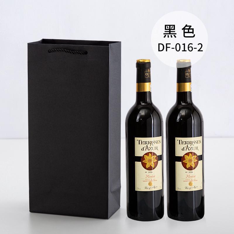 红酒包装礼盒加厚牛皮纸红酒袋单双支葡萄酒礼品手提袋红酒纸袋