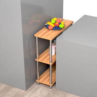 置物架落地窄小夹缝架子缝隙货架收纳柜厨房带轮置物柜20公分窄柜