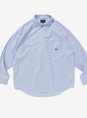 DESCENDANT KENNEDY'S OXFORD LS SHIRT 纯色徽章衬衫24SS