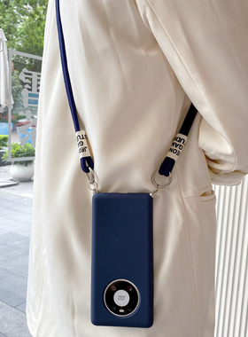 小红书同款适用华为mate40手机壳P40Pro斜挎背带mate30保护套荣耀magic4pro可背防摔magic3硅胶女款p50新款潮