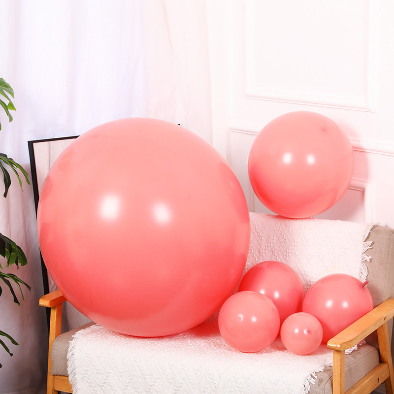 气球圆形5/10/12/18/36寸复古粉