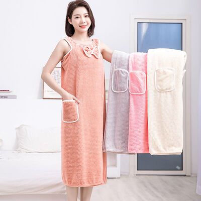浴巾可穿可裹成人洗澡浴