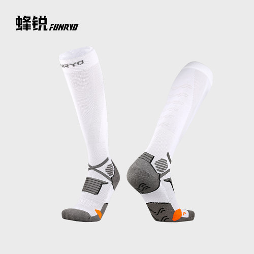 蜂锐长筒足球袜轮胎底防滑