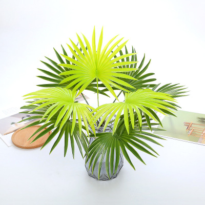 仿真插花绿植盆栽散尾葵叶