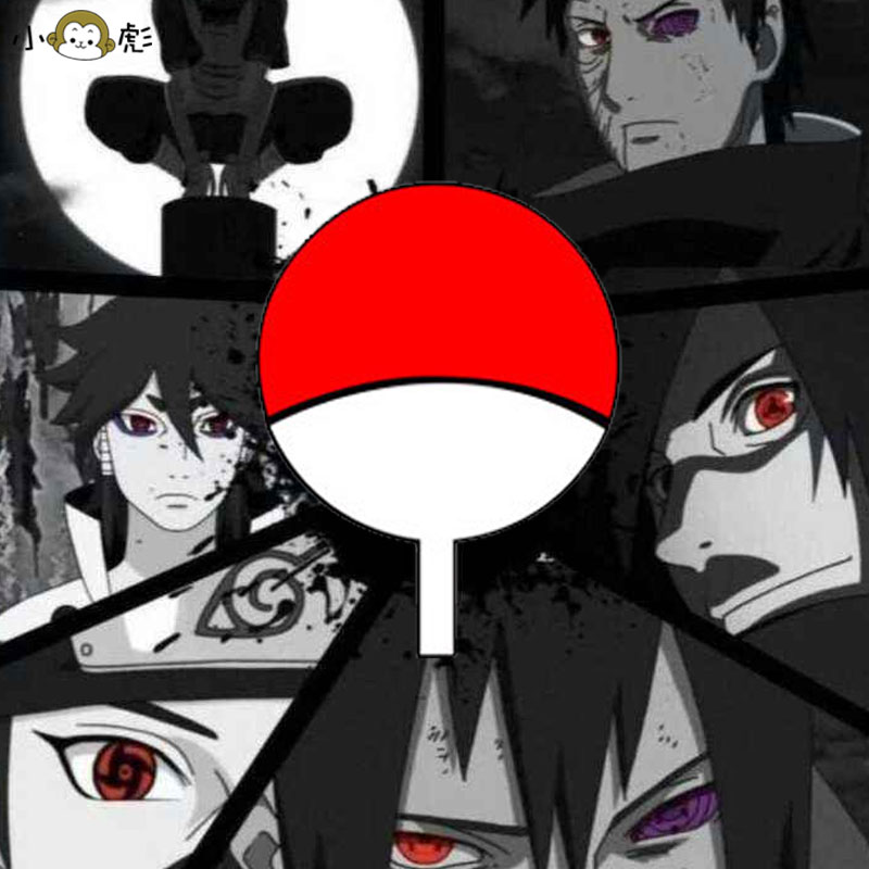 火影忍者宇智波佐助鼬鸣人族徽联名动漫拼接连帽卫衣男女儿童外套