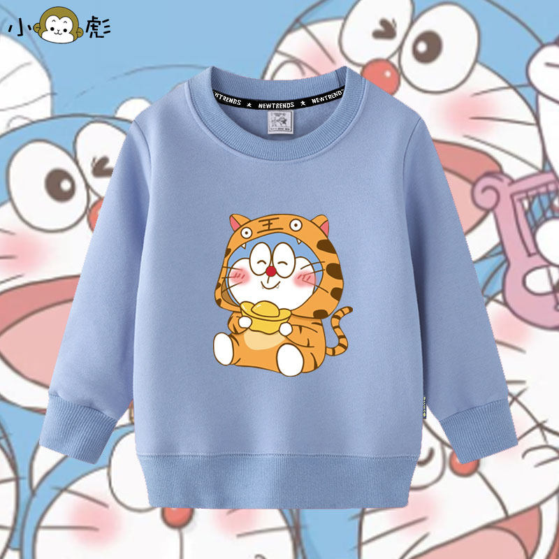 哆啦A梦联名虎年机器猫圆领卫衣