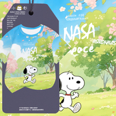 t恤衫 男女儿童装 学生款 NASA联名史努比春游卡通可爱速干短袖 半袖