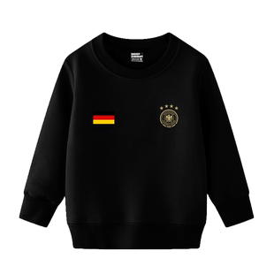 德国国家队德意志足球迷服圆领卫衣套头男女大中小儿童装学生长袖