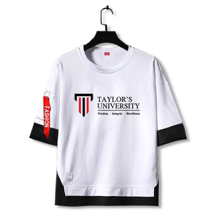 马来亚大学泰莱马来西亚国民假两件短袖t恤衫男女儿童装5五分中袖