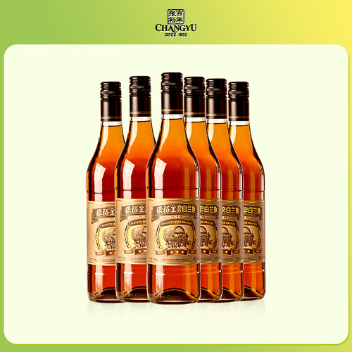 38度700ml三星6瓶餐酒金奖白兰地