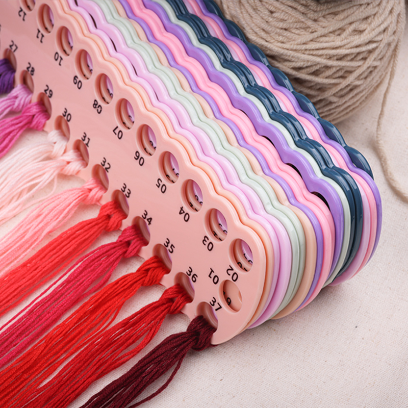 111孔十字绣线板理穿排线板大孔分线板辅助专用工具绕线器