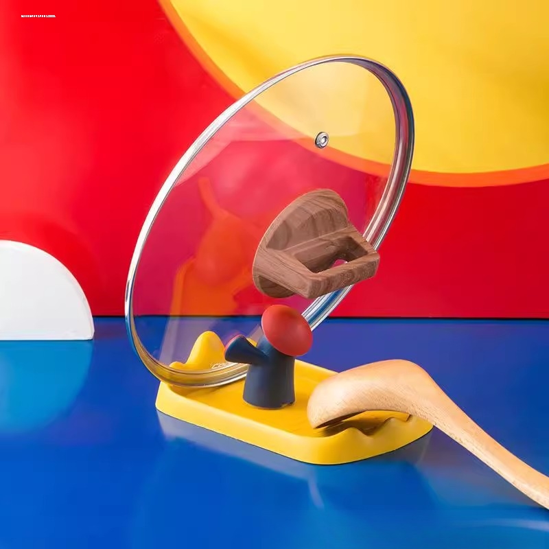 厨房锅盖架台面坐式可折叠置物架放勺子炒菜锅铲锅盖架托收纳神器厨房/烹饪用具锅盖架/锅盖收纳垫原图主图