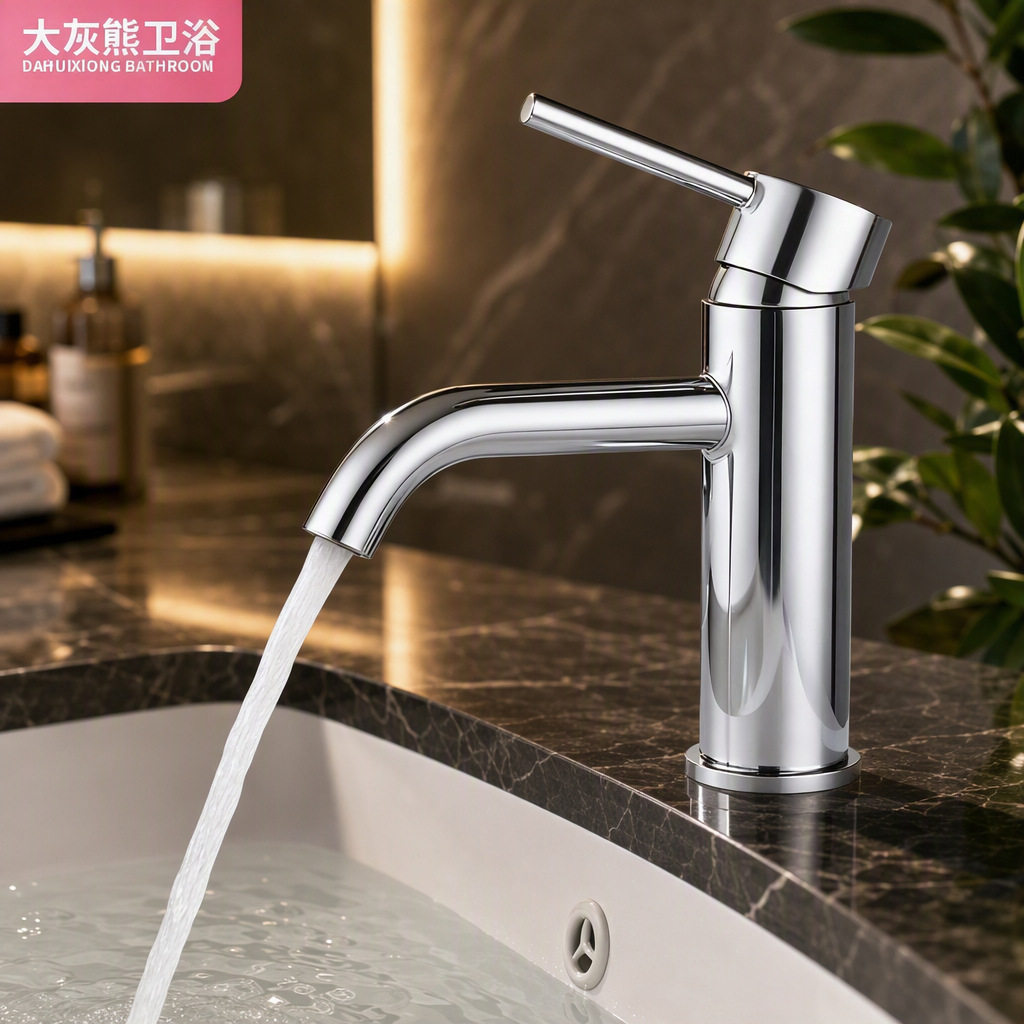 跨境洗脸盆水龙头精铜主体冷热双控台下盆龙头酒店高款台上盆龙头