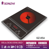 智能电磁炉电陶炉无挑锅出口中东按键工厂110v跨境电陶炉