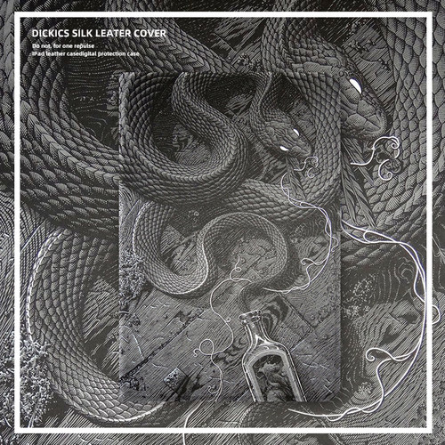 苹果ipad平板保护壳仿皮瓶子黑蛇