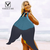 澳洲MahinaMerfin美人鱼脚蹼训练游泳脚蹼柔软橡胶鱼尾巴游泳潜水