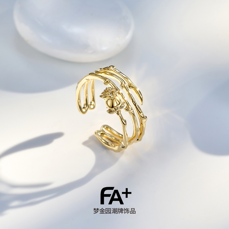 FA+女士纯银小众设计戒指