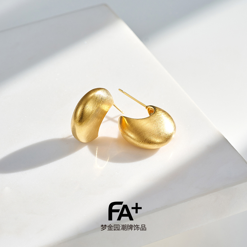 法加小众设计感纯银女士耳钉