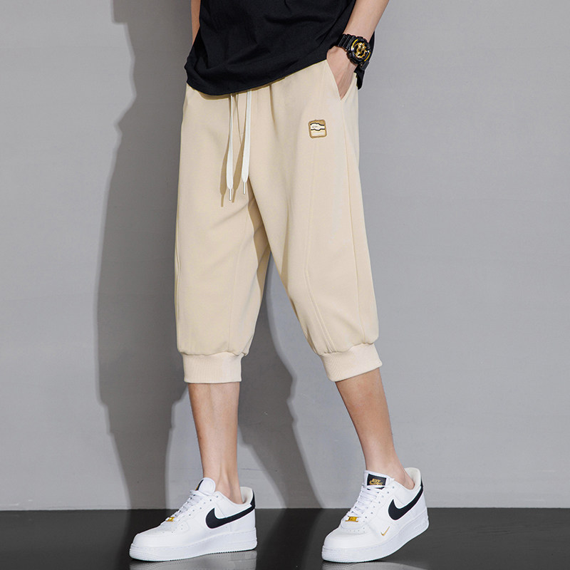 M-8XL大码胖男生时尚宽松速干七分裤休闲运动男K5118-P35控59,男装牛仔裤,星座209