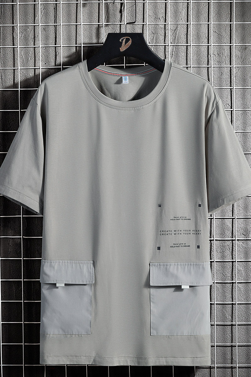 M-8XL超大码平铺纯棉短袖T恤潮男胖子半袖上衣TX206-P32大码,男装T恤,星座209